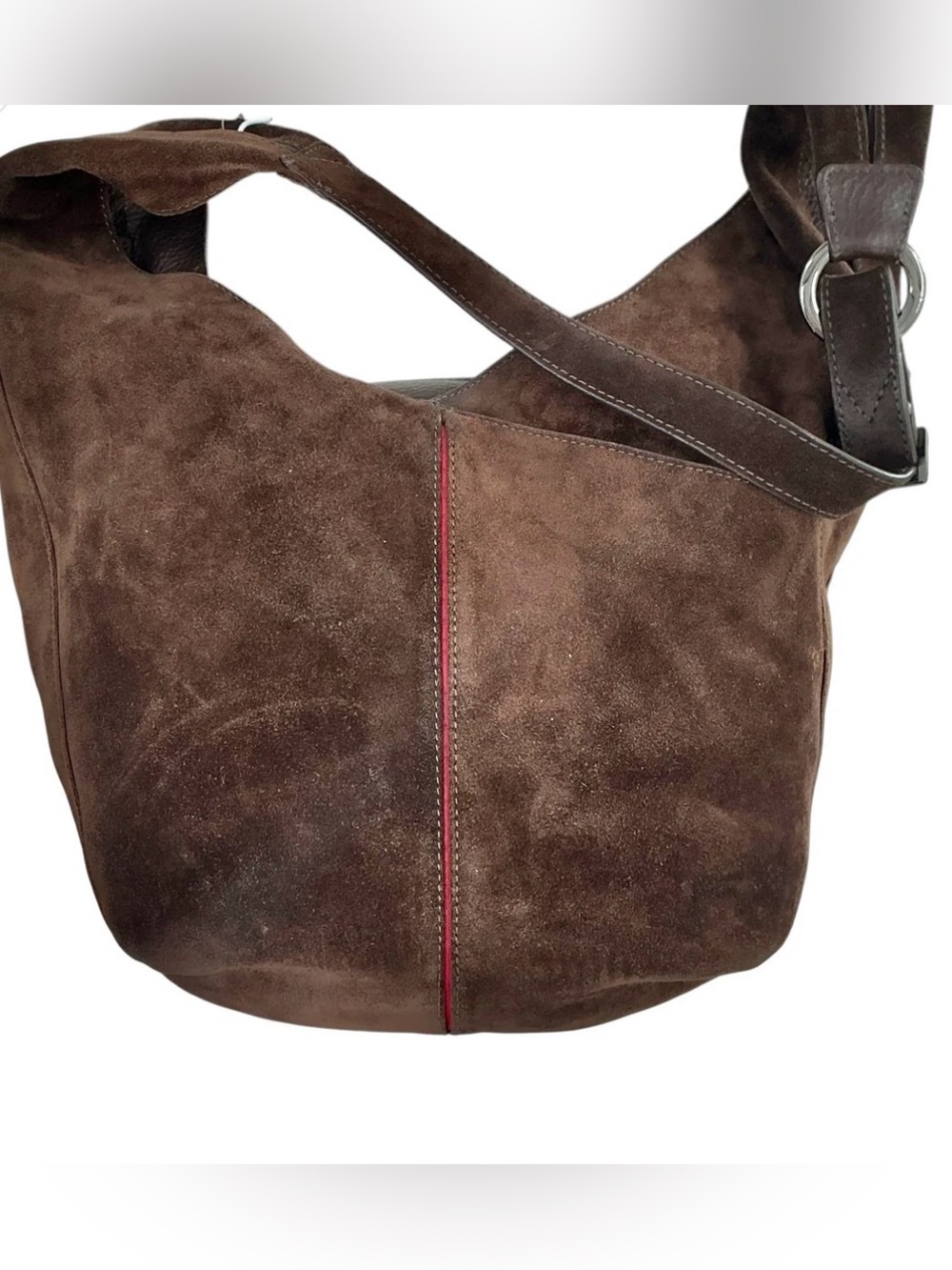 Stunning Hammitt large Tom Brown Suede shoulder bag in espresso EUC - Picture 2 of 5